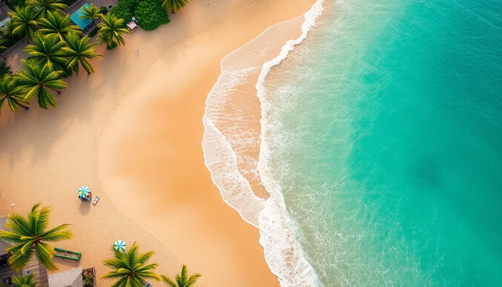 Belíssima vista aérea da Praia de Paripueira, com suas areias douradas e águas cristalinas.