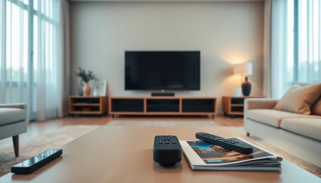 Enhance your viewing experience with the elegant TV88 in a stylish living room.