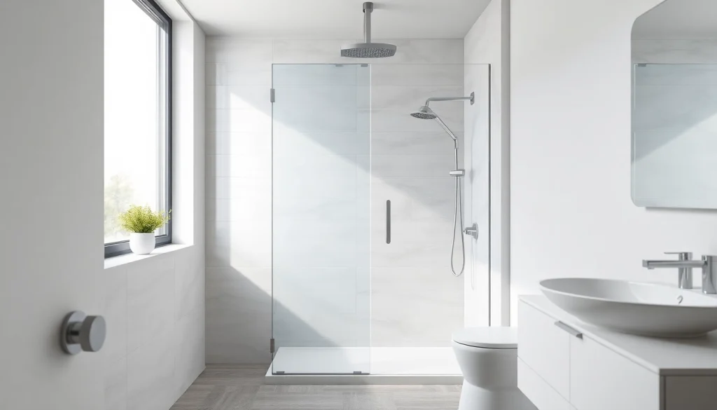 Admire the chic paroi de douche sirhona enhancing a modern bathroom decor.