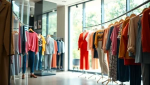 Shop for trendy outfits at https://www.clothingcasual.com featuring vibrant casual clothing displays.