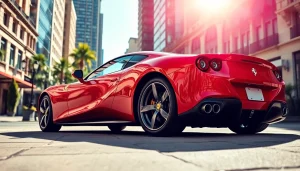 Showcase of a luxury Ferrari, inviting you to Buy Ferrari second-hand Durban for an exquisite driving experience.