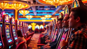 Main attraction bukti4d slot machines engaging players in a vibrant casino atmosphere.