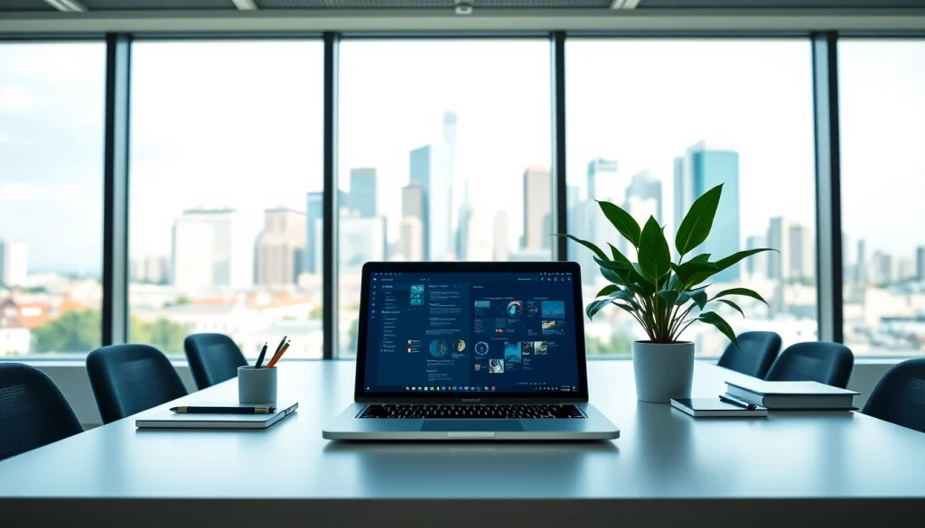 Streamlined digital workspace view emphasizing https://fhpts.com for productivity and innovation.