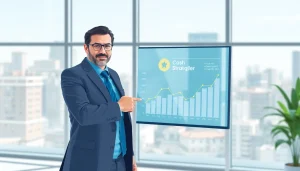 카드 현금화 관련 정보를 제공하는 재무 상담사의 모습