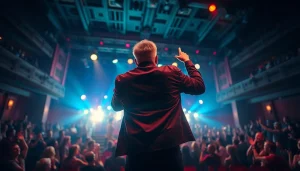 Engaging performance at https://tcspecialentertainment4u.com with live crowd and vibrant lighting.