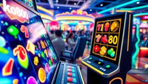 Menampilkan kegembiraan koi800 game dengan grafik animasi cerah dan pemain yang terlibat.