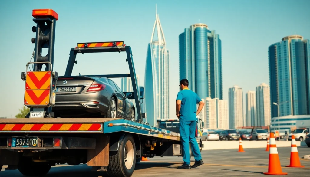 Trustworthy towing service at https://trtrecoveryuae.com helping a stranded driver in Dubai