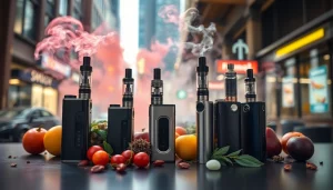 Erleben Sie die Vielfalt von e zigarette in einem modernen urbanen Umfeld mit eleganten Designs.