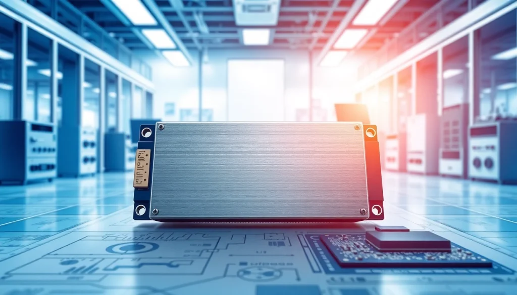 Showcase of UWB module in a modern lab setting, highlighting its design and features.