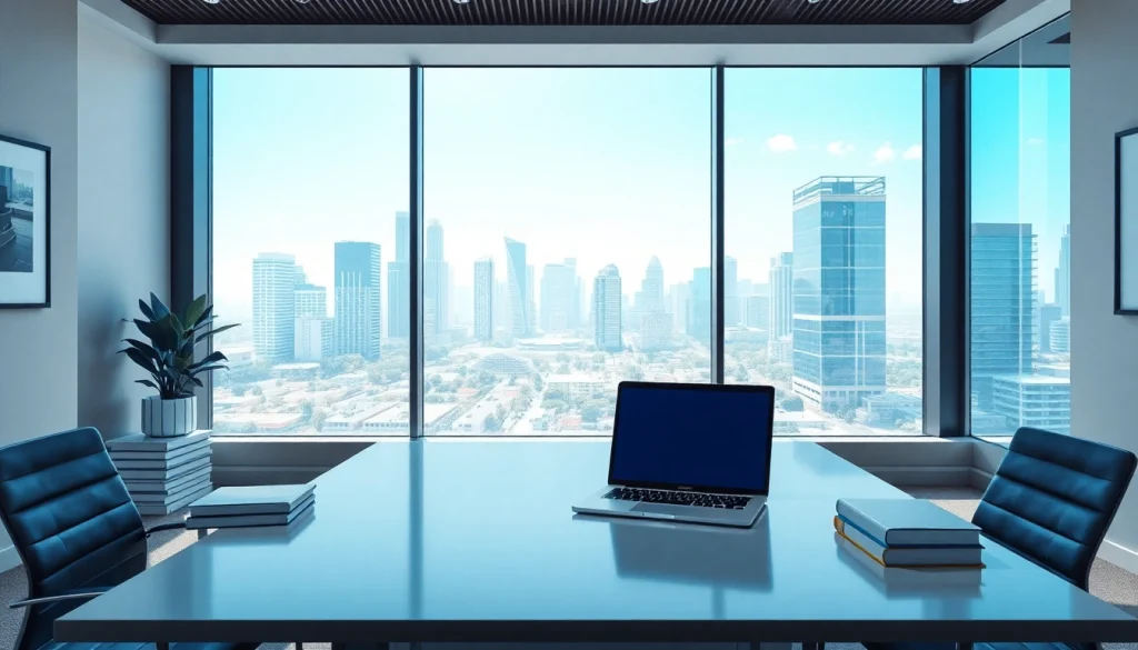 Corporate law firm in Gurgaon providing expert legal services in a modern office setting.