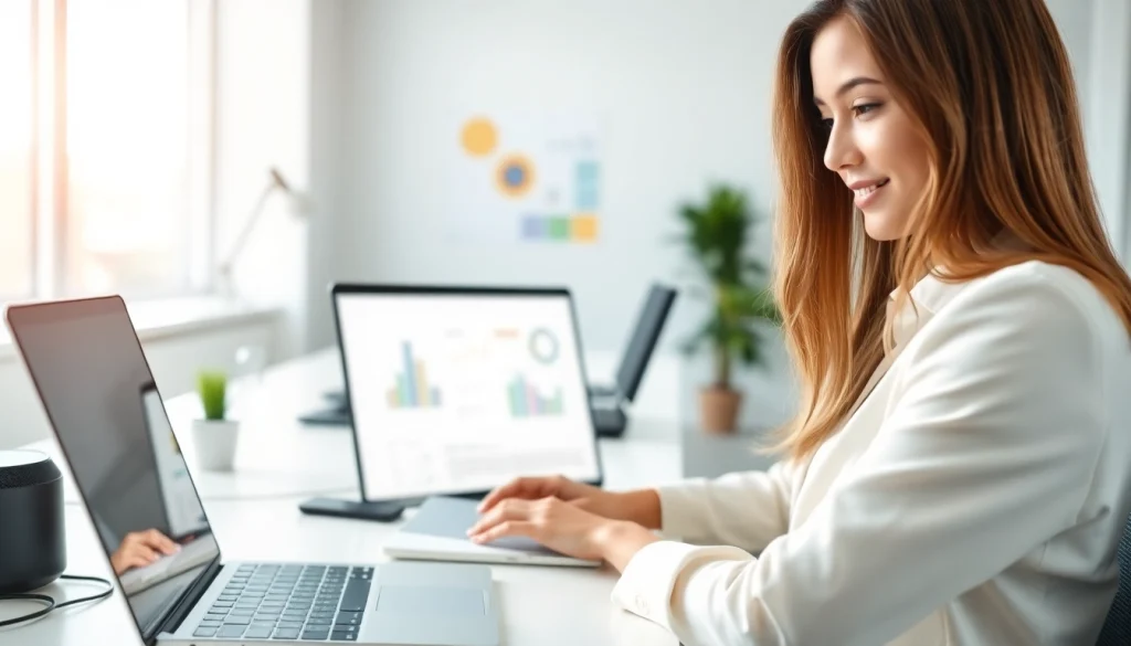 Utilizing ToDesk远程软件 for remote collaboration in a modern office setting.