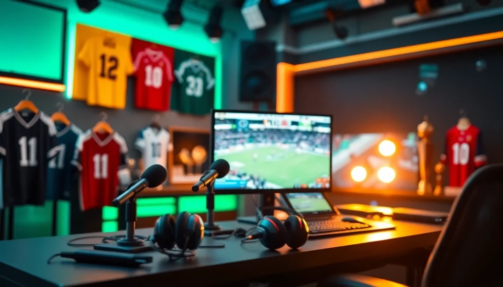 스포츠중계와 함께하는 프로페셔널 스포츠 방송 세팅의 생생한 모습