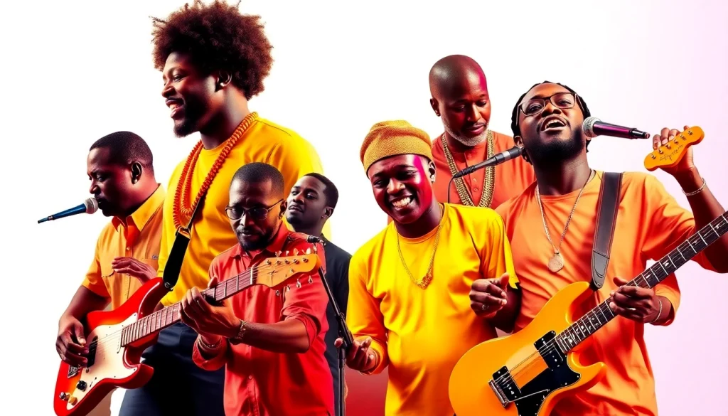 wadupnaija showcases vibrant Nigerian music culture through a dynamic collage of artists.