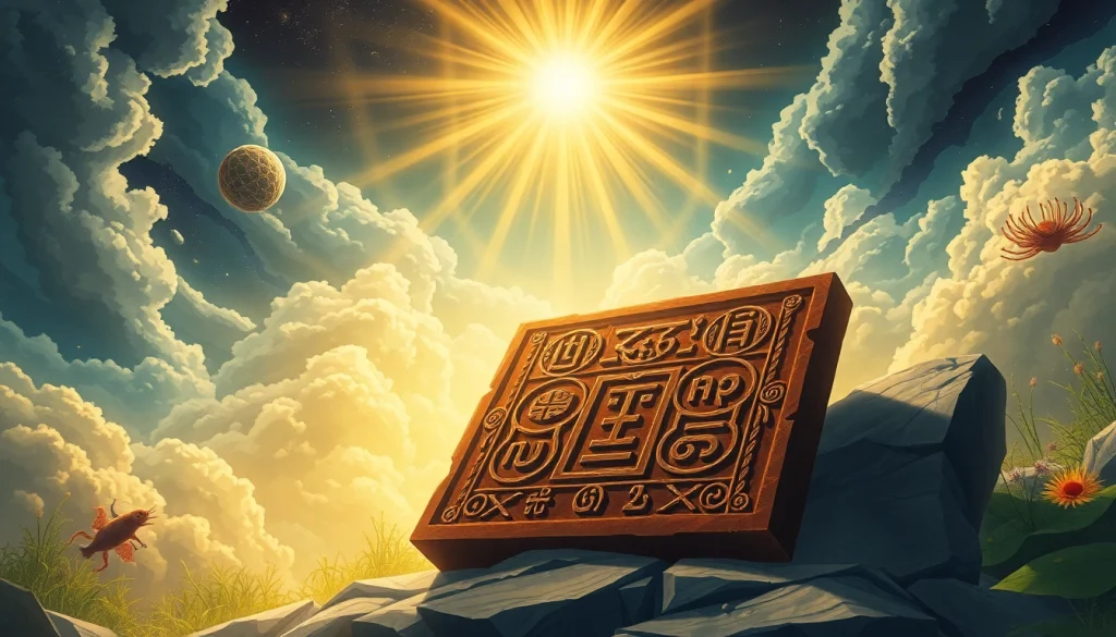Visual representation of the essence behind the www.trilgameshproject.com, showcasing a mystical ancient tablet symbolizing the quest for immortality.