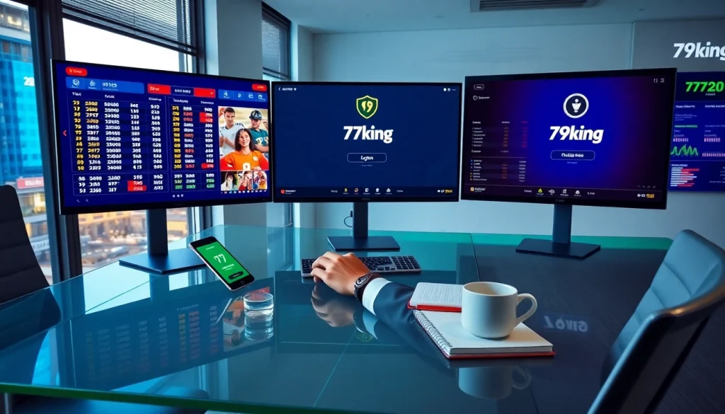 Painel de alta tecnologia da 79king mostrando probabilidades de apostas ao vivo e análises