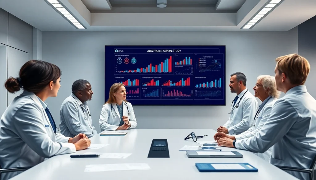 Highlighting collaborative researchers analyzing data in the ADAPTABLE Aspirin Study context