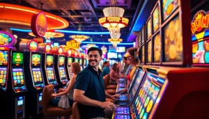 Menampilkan gameplay menarik di mesin lipat4d slot dengan cahaya berkilauan