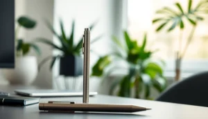 Showcasing a jeeter juice pen in a modern setting with elegant details that highlight its quality.