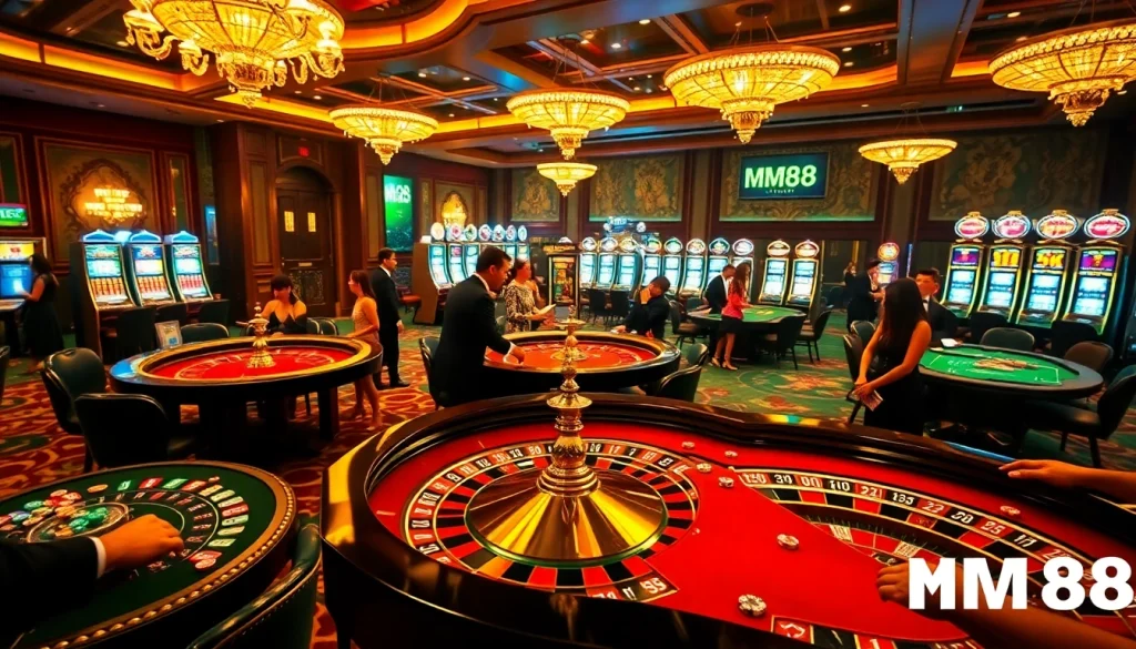 MM88 enhances the thrill of high-stakes poker with colorful chips and intense gameplay.