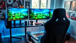 Experience 79king gaming with a sleek setup and dynamic gameplay visuals.