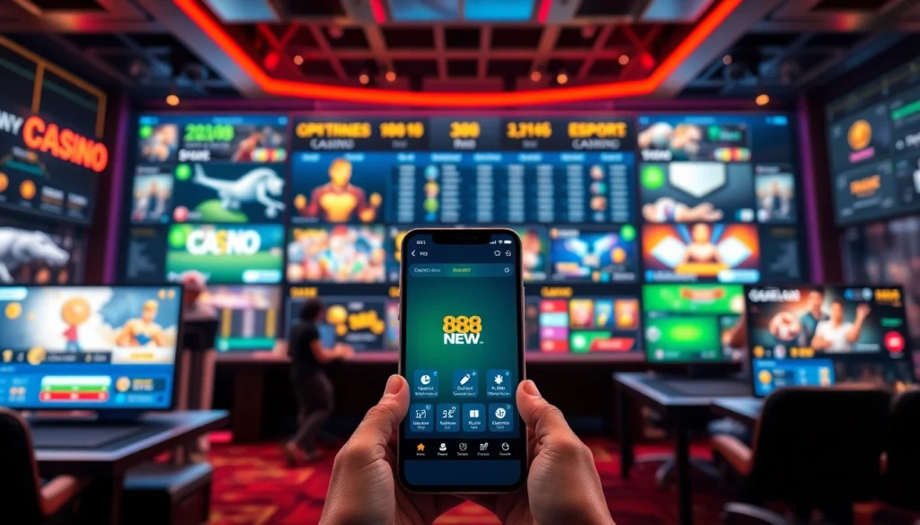 Engaging online gaming interface highlighting 888new's dynamic offerings.