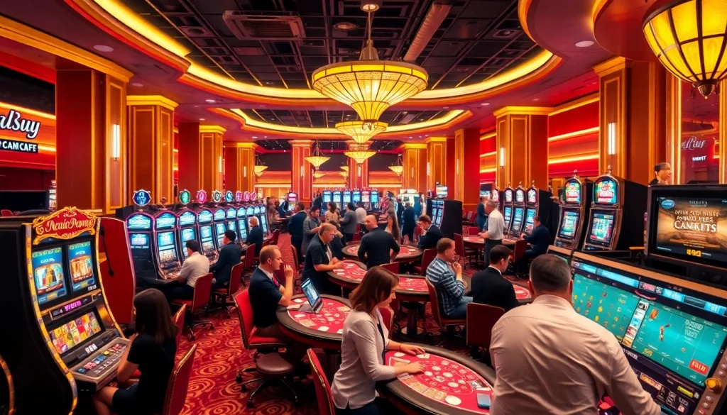 เล่นคาสิโนในบรรยากาศสุดหรูแสดงความตื่นเต้นที่มีชีวิตชีวา