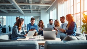 Enhance growth strategies with https://boost-social-media.com through a collaborative marketing team in action.