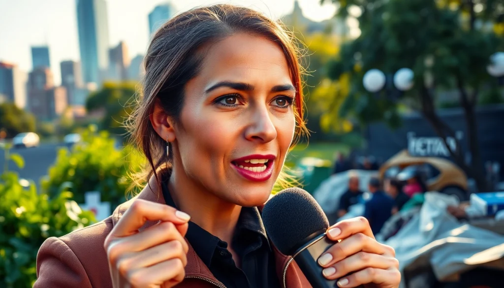 Showcasing a journalist speaking passionately at https://www.unsustainablemagazine.com about sustainability.