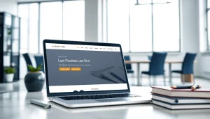 Showcase of a professional law firm website design at https://www.lawfirmswebsitedesign.com with modern aesthetics and navigation.