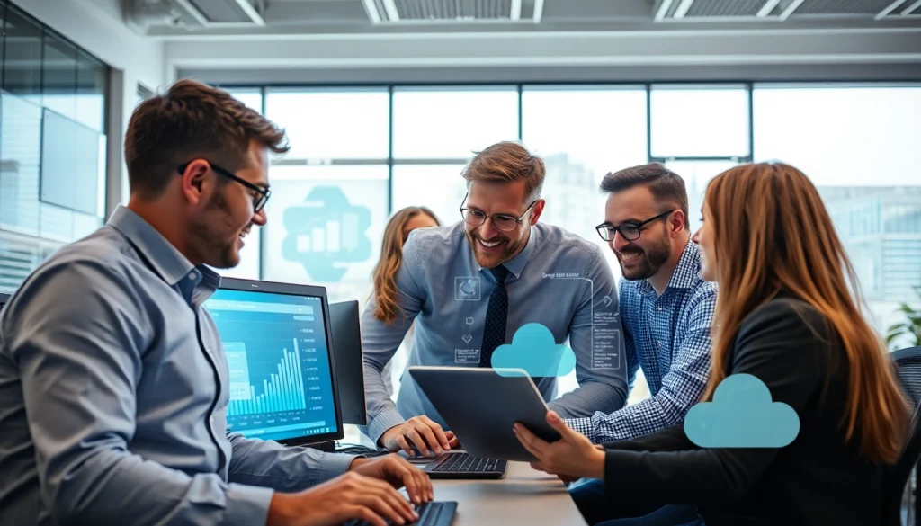 Enhance your IT Fredericksburg solutions with professionals collaborating in a modern office.