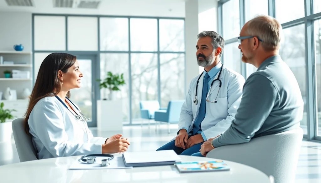 Engaging consultation at https://www.medexdtc.com with a doctor discussing health insights with a patient.
