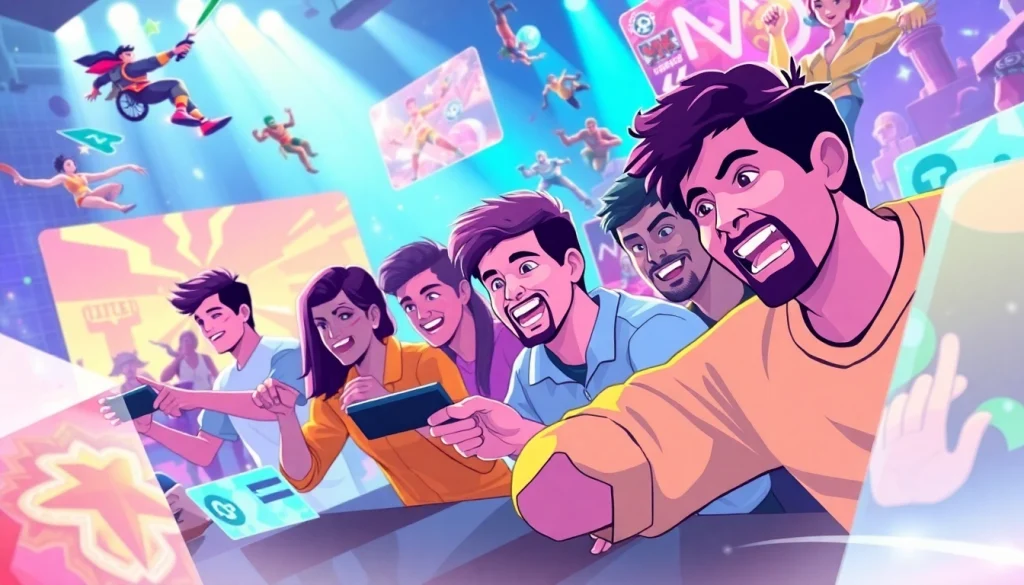 Players enjoying Jalwa game multiplayer action, showcasing excitement and competition in a vibrant gaming environment.