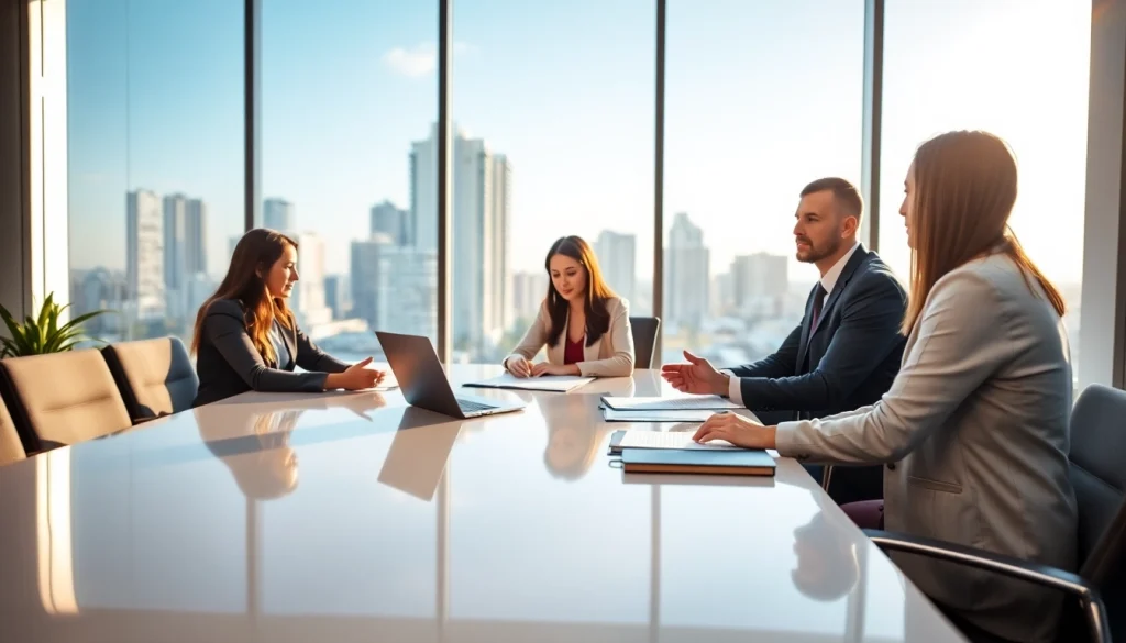 Providing legal guidance at https://www.tnlmiami.com in a professional office environment with engaging attorney-client interaction.