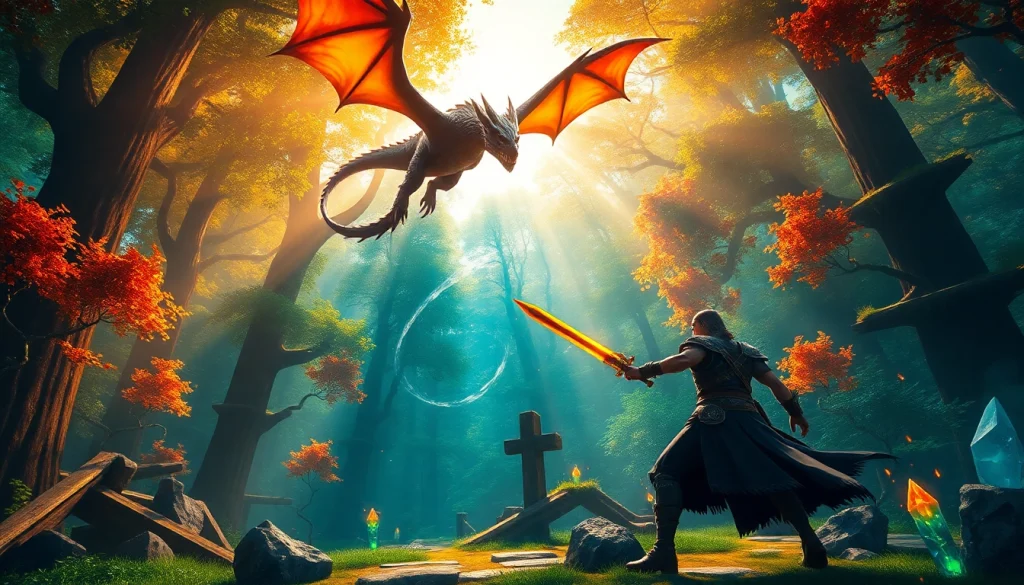 Unleashing epic battles with mythical creatures at https://www.trilgameshproject.com showcasing stunning art.