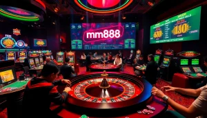 Experience the thrill at mm888 casino tables with players winning big at roulette.