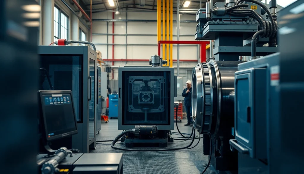 Diecasting Malaysia: Advanced aluminum diecasting machinery in a modern factory setting.