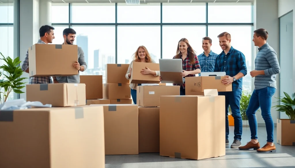 Experience seamless Office Relocation Wollongong services with a dedicated team packing office essentials.