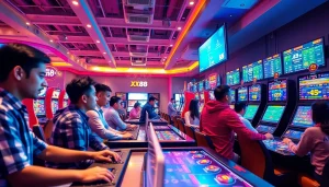 Engaging online gaming environment featuring XX88.XYZ sports betting and casino scenes.