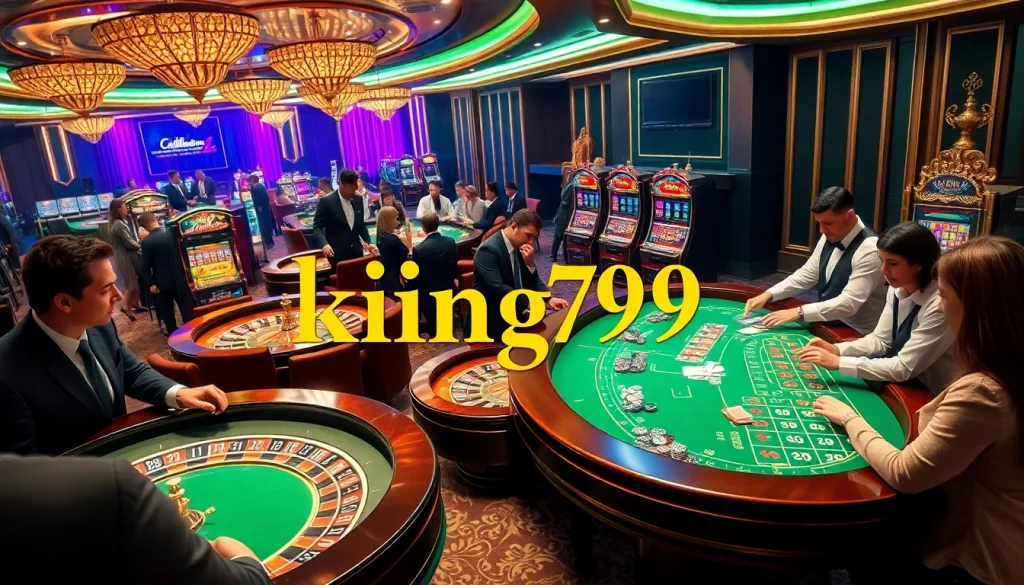 king79 players engaging at a vibrant casino table with exciting action and colorful chips.