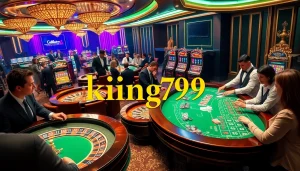king79 players engaging at a vibrant casino table with exciting action and colorful chips.