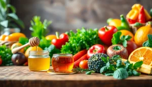 Discover unique health benefits of superfoods like honey and fresh vegetables.