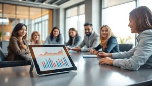 Team collaborating in a professional business environment, highlighting the essence of Business.