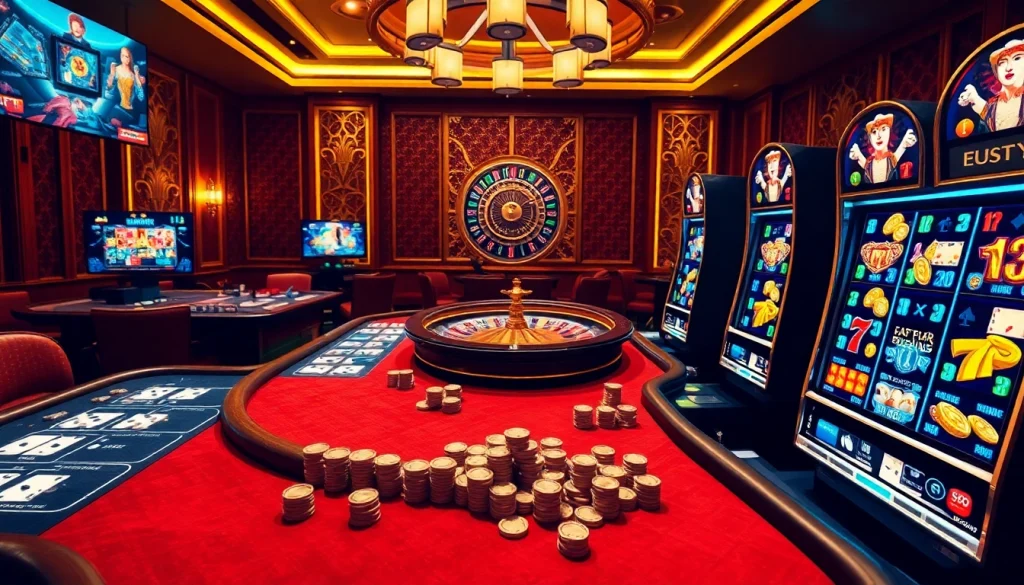 Experience the thrill of winning at https://xx88.promo/ with a vibrant online casino environment featuring roulette and slot machines.