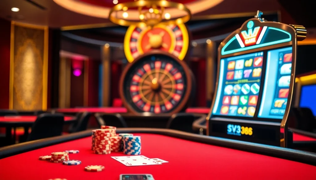 Experience top-notch gaming at SV388 with vibrant casino tables and thrilling action.