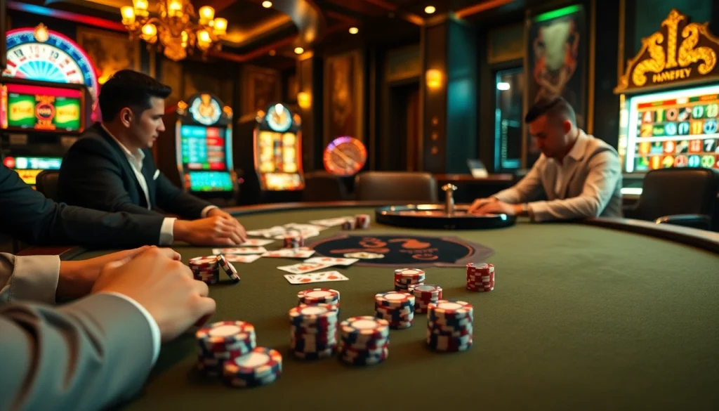 Gamble strategically at an elegant poker table featuring premium cards and chips, reflecting the excitement of s8.