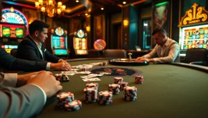 Gamble strategically at an elegant poker table featuring premium cards and chips, reflecting the excitement of s8.