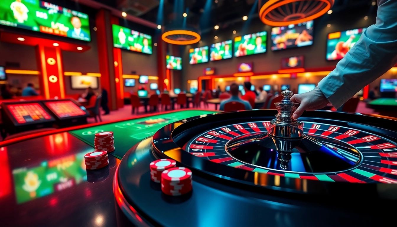 Experience the excitement of Thể Thao KG88 with players engaging in vibrant casino games.