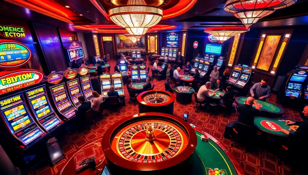 Experience the excitement at F8BET.COM with players enjoying various casino games.