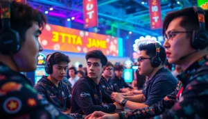 Petani toto menampilkan pemain beraksi dalam lingkungan permainan yang penuh warna dan energi.