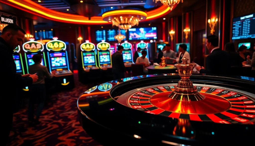 Experience thrilling live action at https://sshbet.io/ with players enjoying a vibrant casino atmosphere.